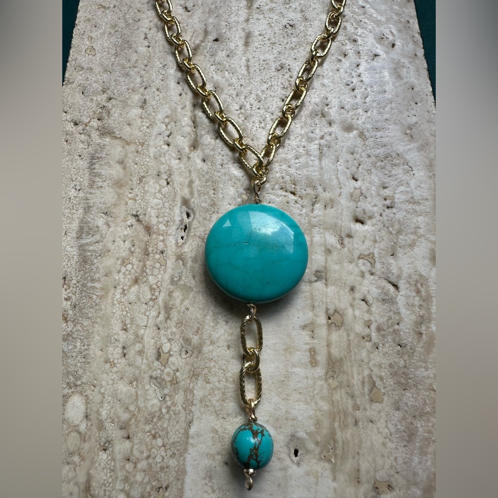 14k Gold Filled Magnesite Necklace